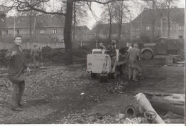 Bauarbeiten mit E-Karre